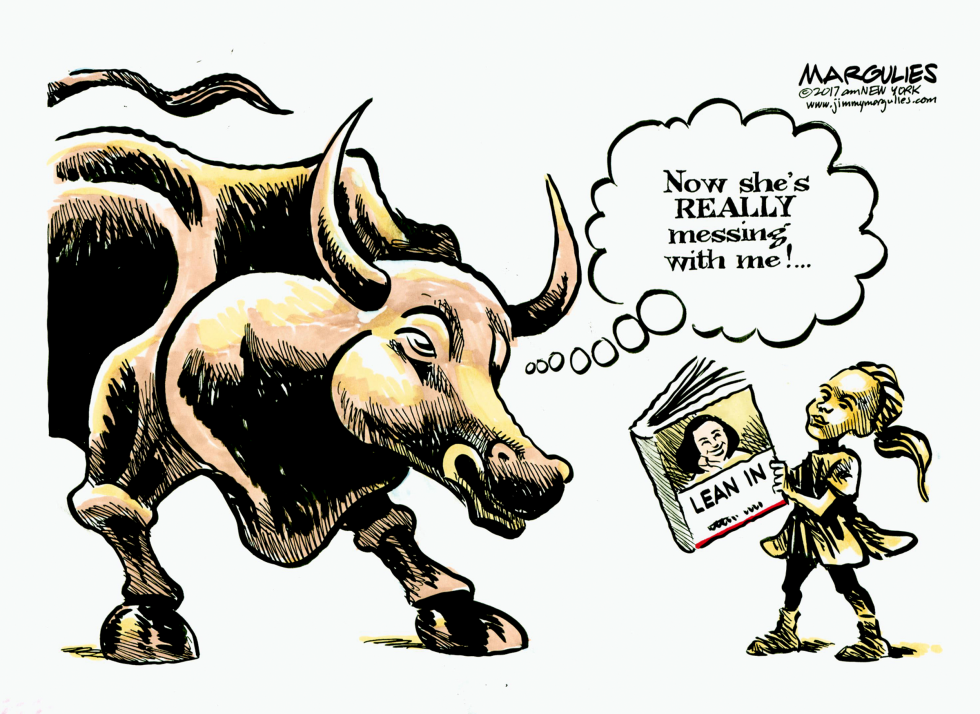 Wall Street Charging Bull and Fearless Girl color