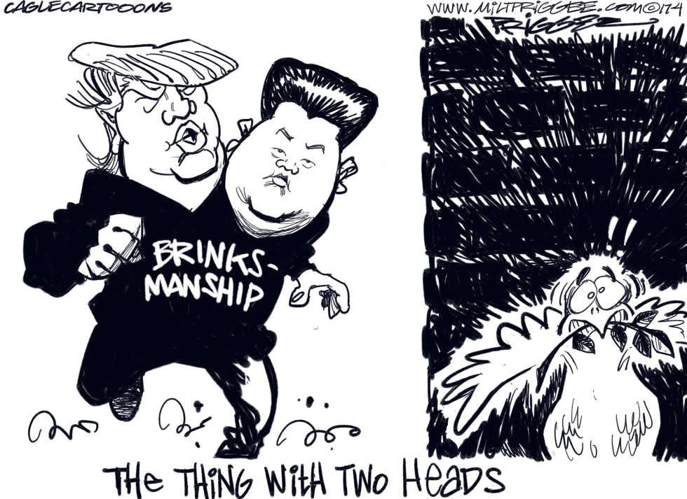  TRUMP AND FRIEND by Milt Priggee