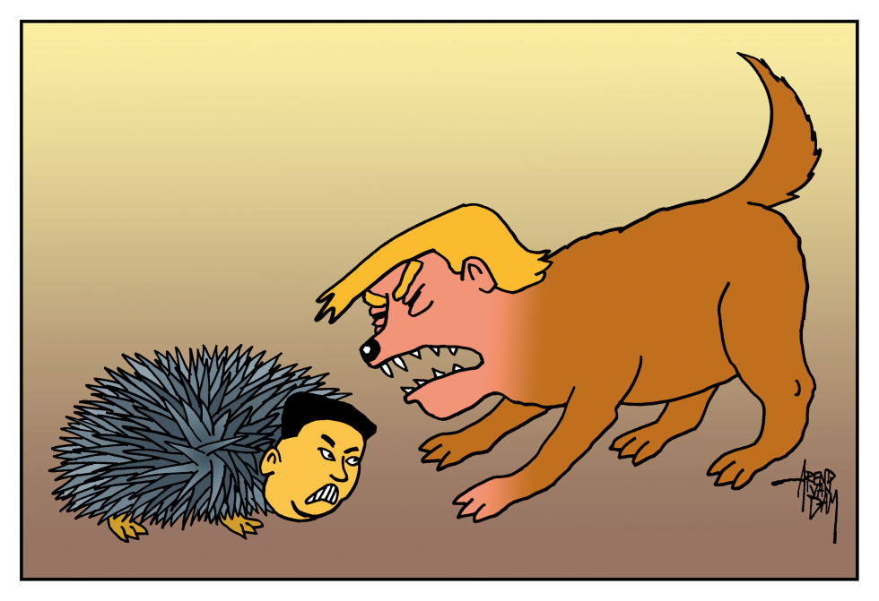 Trump against Kim Yong Un