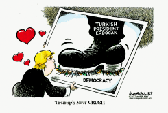 TRUMP AND TURKISH PRESIDENT ERDOGAN by Jimmy Margulies