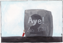 SCOTTISH INDY REFERENDUM 2 ON A ROLL by Iain Green