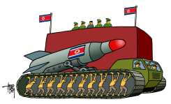 PARADE IN PYONGYANG by Arend Van Dam