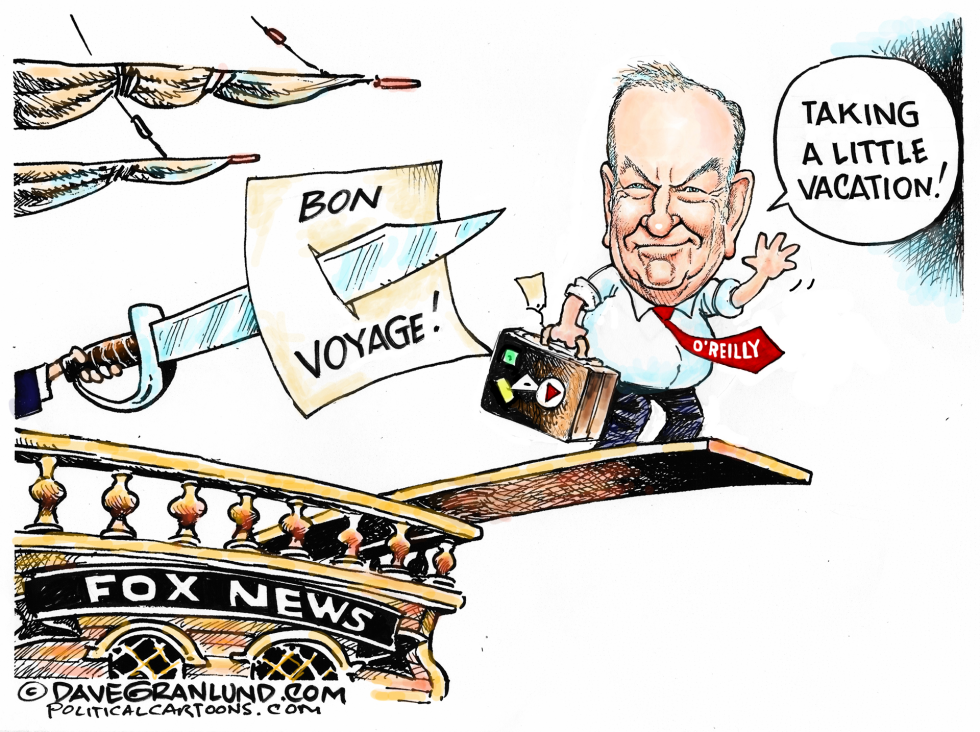 O'Reilly exits Fox News COLOR