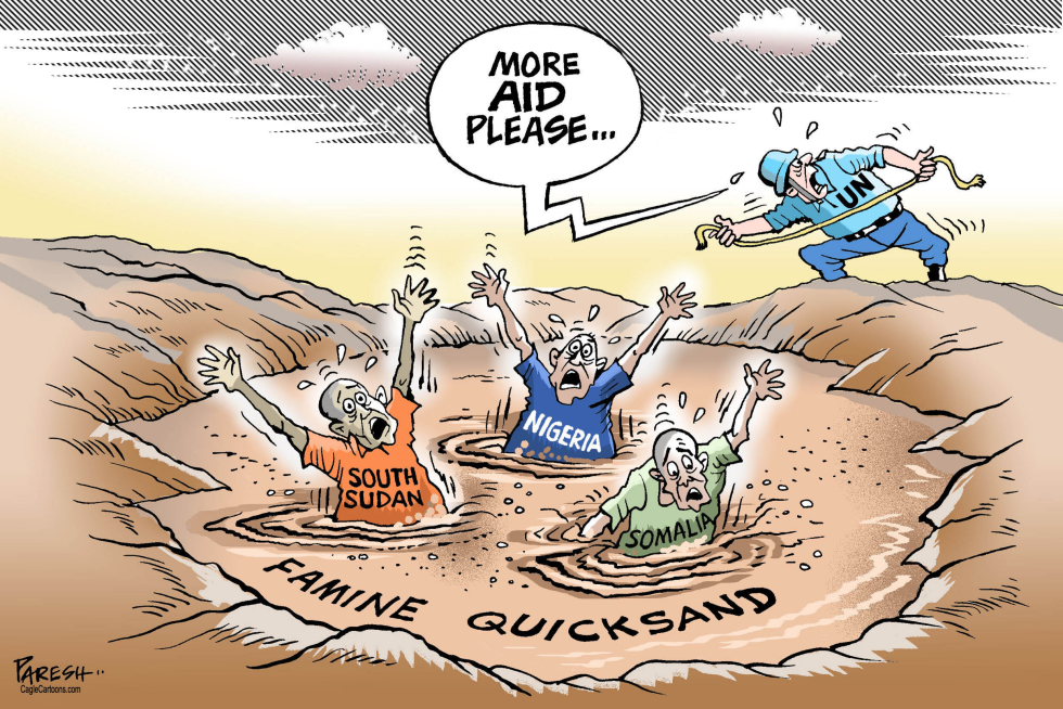  FAMINE IN AFRICA by Paresh Nath