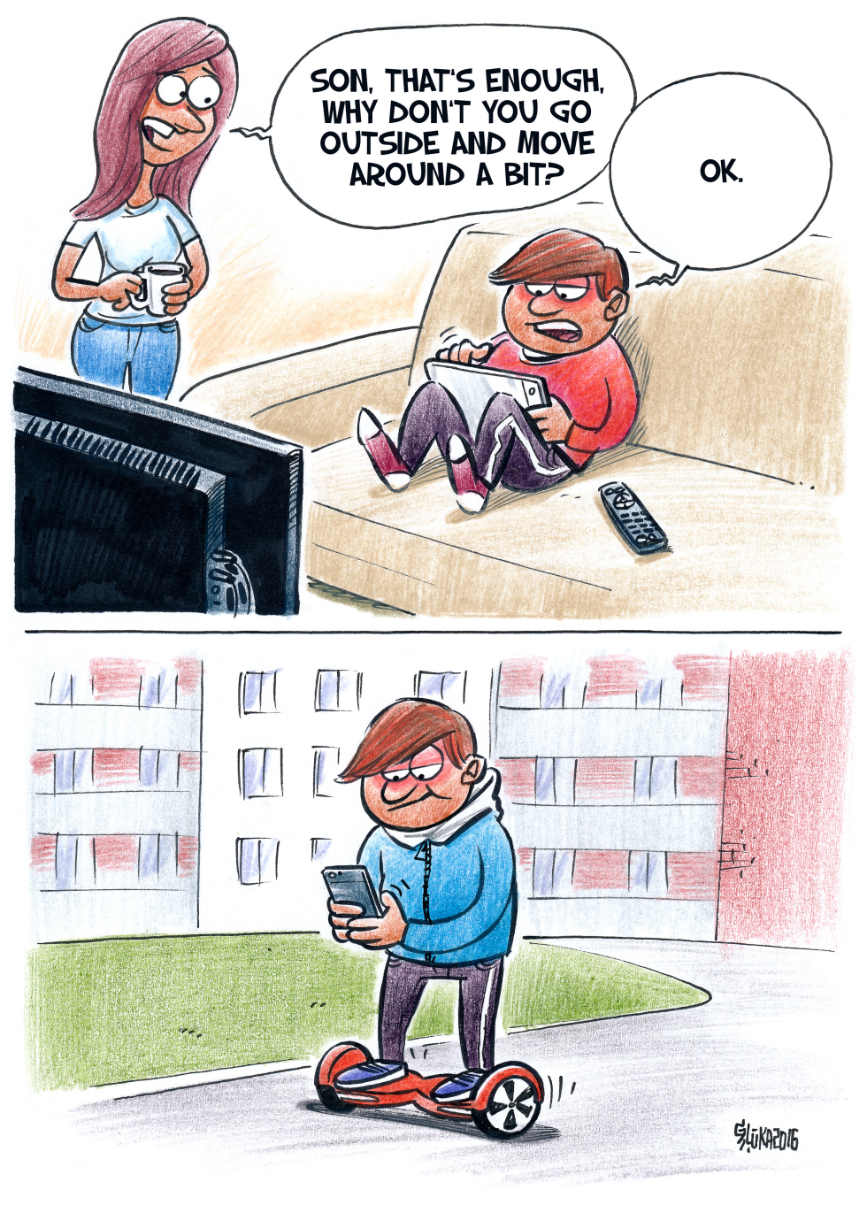 Hoverboard segway