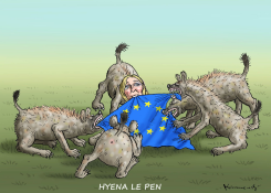 HYENA LE PEN by Marian Kamensky