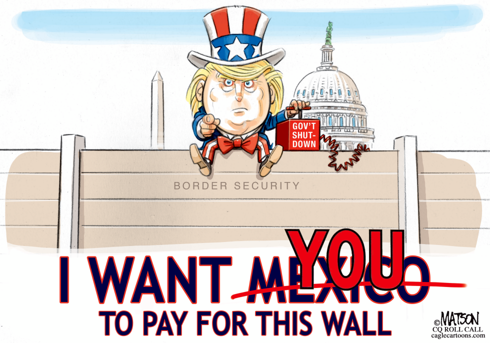 Trumpty Dumpty Government Shutdown Threat-COLOR