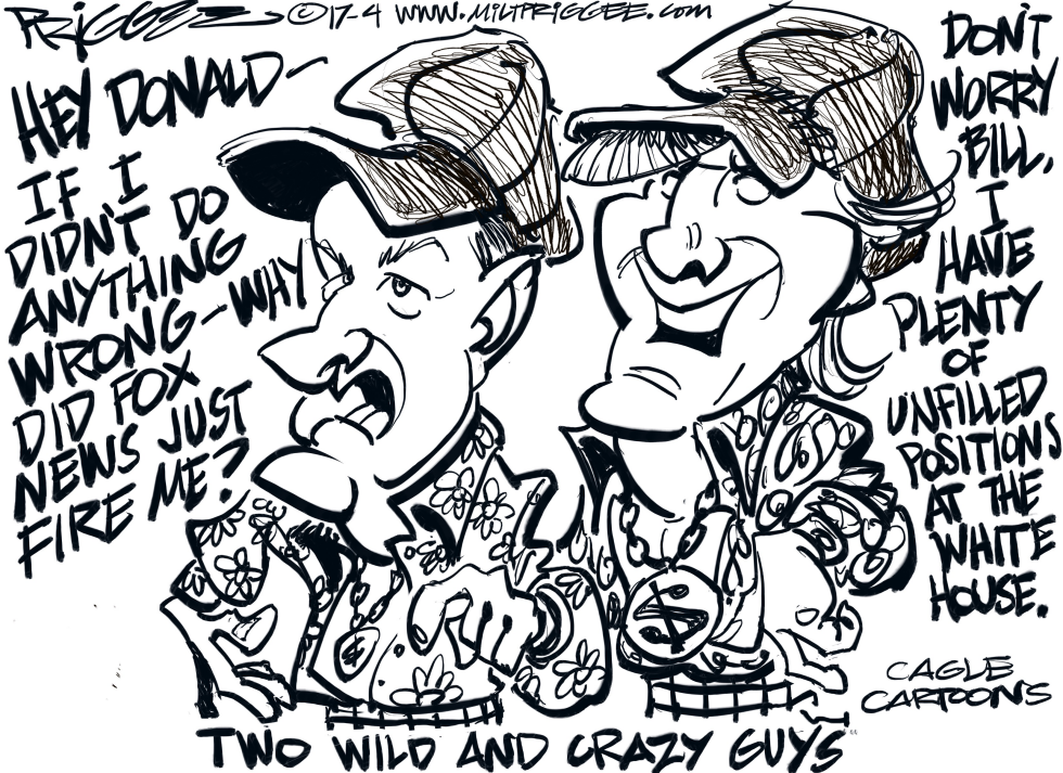  O'REILLY AND WING-MAN by Milt Priggee