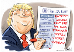 FIRST 100 DAYS REPORT CARD by R.J. Matson