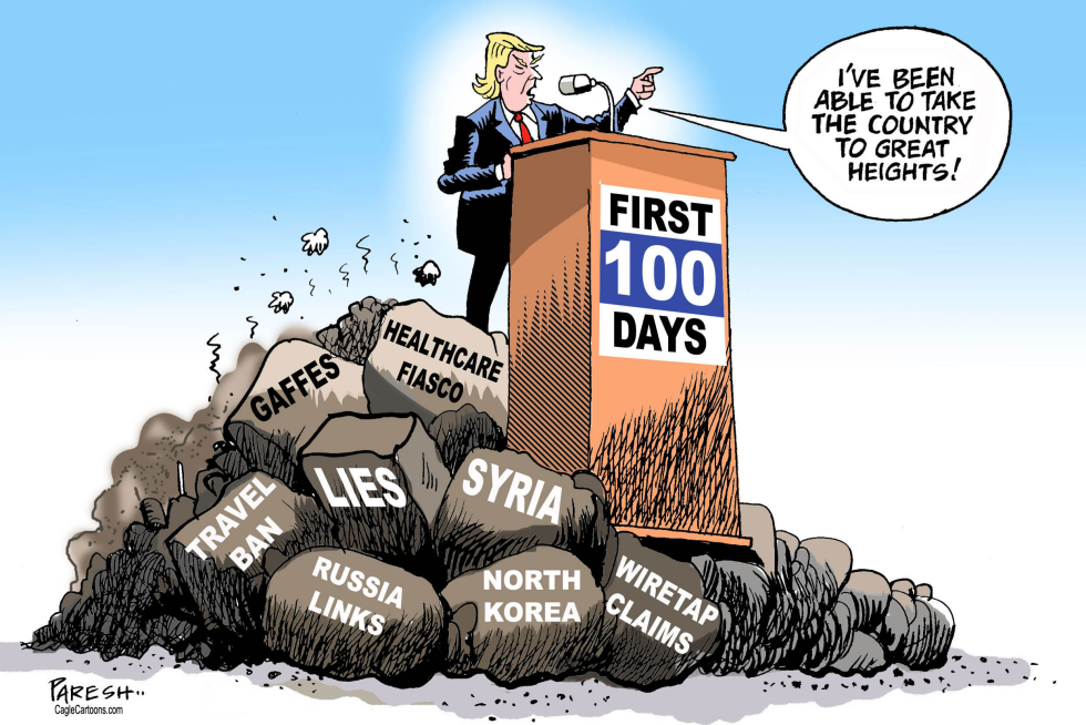  TRUMP'S FIRST 100 DAYS by Paresh Nath