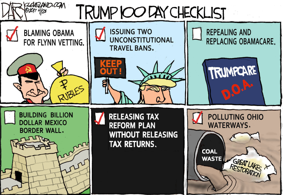 Trump 100 Days Checklist