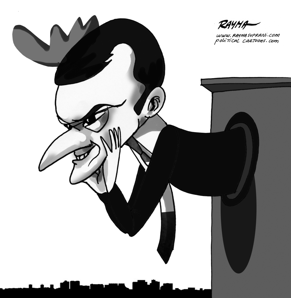 Emmanuel Macron BW