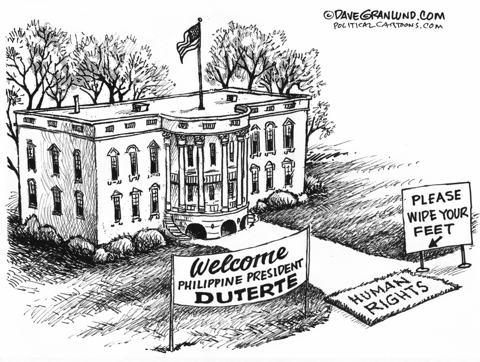  DUTERTE INVITED TO WHITE HOUSE by Dave Granlund