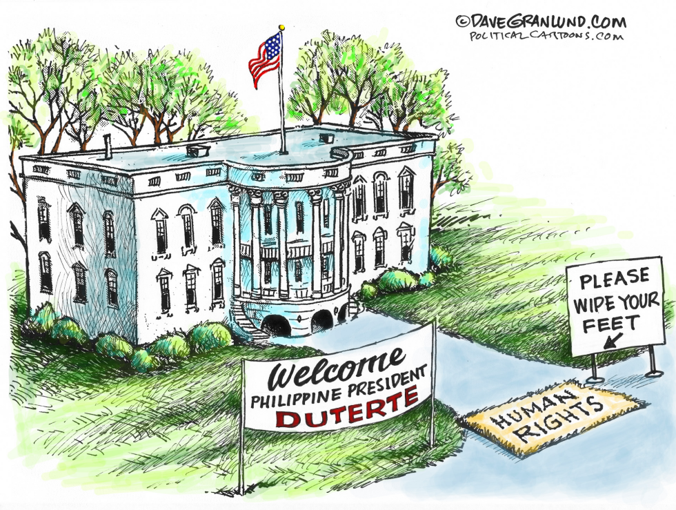  DUTERTE INVITED TO WHITE HOUSE by Dave Granlund