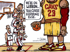 RAPS VS LEBRON by Steve Nease