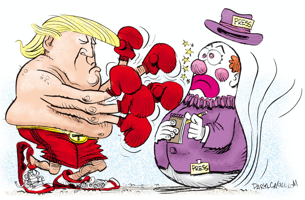 Trump and Press Bopper