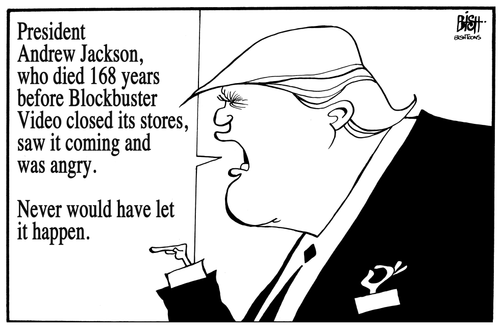 TRUMP'S ANDREW JACKSON TWEET, B/W