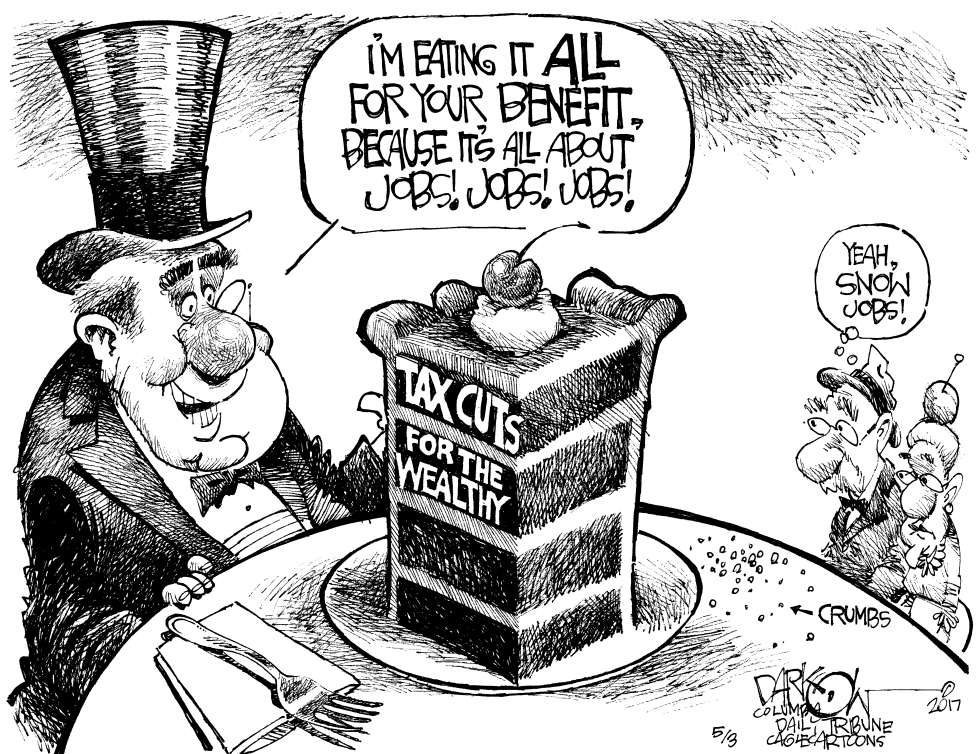  TAX CUTS FOR THE WEALTHY by John Darkow