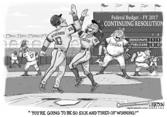 TRUMP TELLS DEMOCRATS THEY WILL BE SICK AND TIRED OF WINNING by R.J. Matson