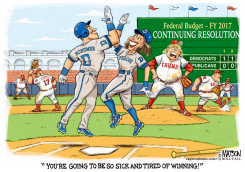TRUMP TELLS DEMOCRATS THEY WILL BE SICK AND TIRED OF WINNING by R.J. Matson