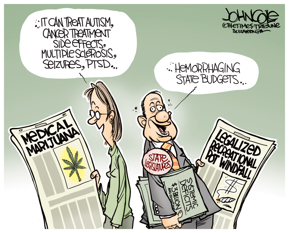Leaglized pot and state budgets
