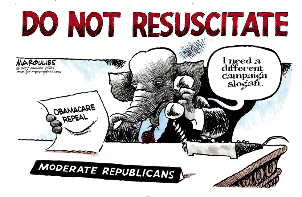 Moderate Republicans and Obamacare repeal color