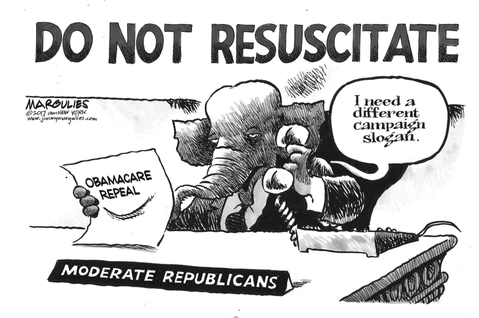 Moderate Republicans and Obamacare repeal