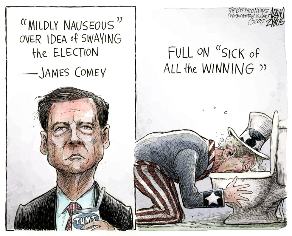  JAMES COMEY by Adam Zyglis