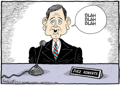 ROBERTS SE ABRE / by Bob Englehart
