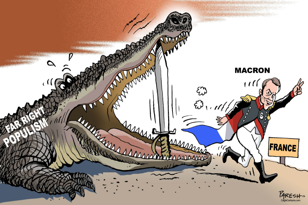 Macron wins in France