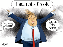 DONALD GETS HIS NIXON ON by Trevor Irvin