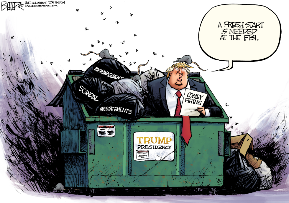  COMEY FIRING by Nate Beeler