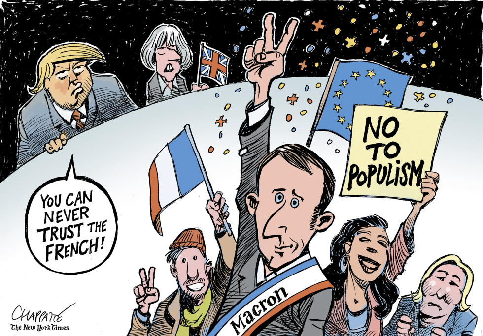  EMMANUEL MACRON ELECTED by Patrick Chappatte