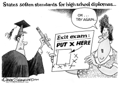 HS GRAD STANDARDS by Dave Granlund