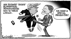 TRUMP'S A BULLY  by Bob Englehart
