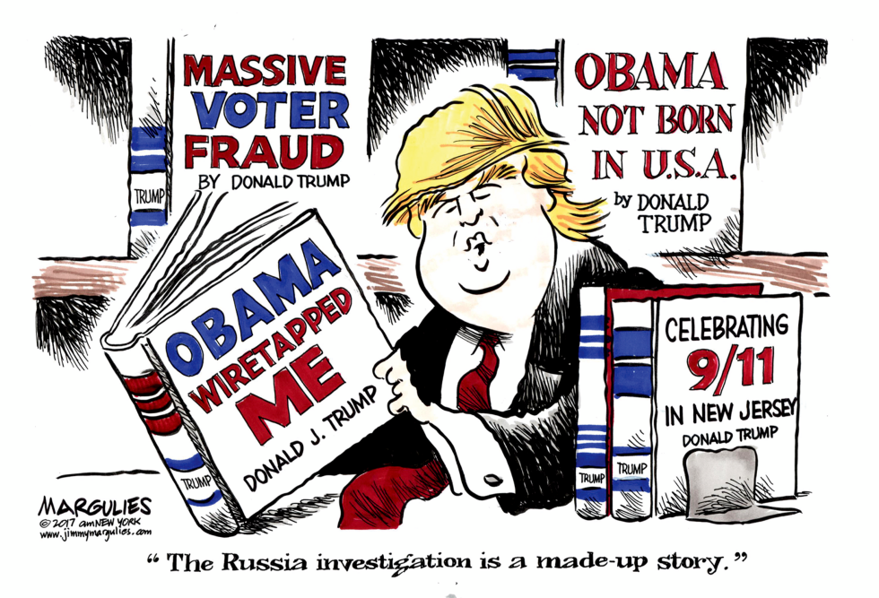 Trump claims Russia probe is made-up story color