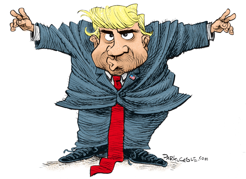 Trump as Nixon by Daryl Cagle
