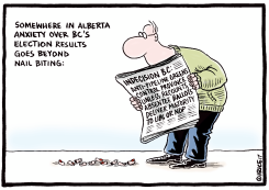 ANXIETY IN ALBERTA OVER BC ELECTION by Ingrid Rice