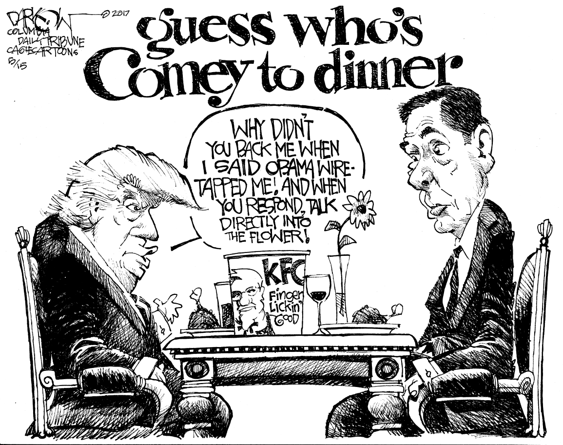 Image result for trump comey cartoons