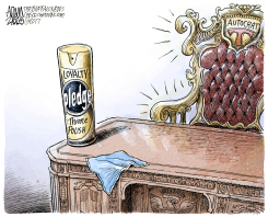 TRUMP LOYALTY PLEDGE  by Adam Zyglis
