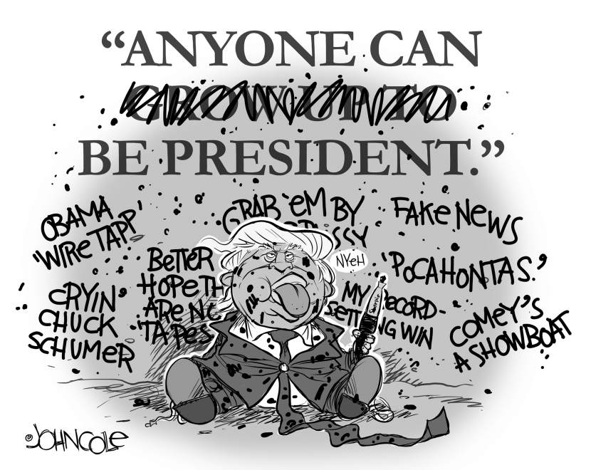 Grow up to be president BW