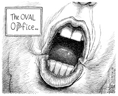 LEAKER-IN-CHIEF by Adam Zyglis