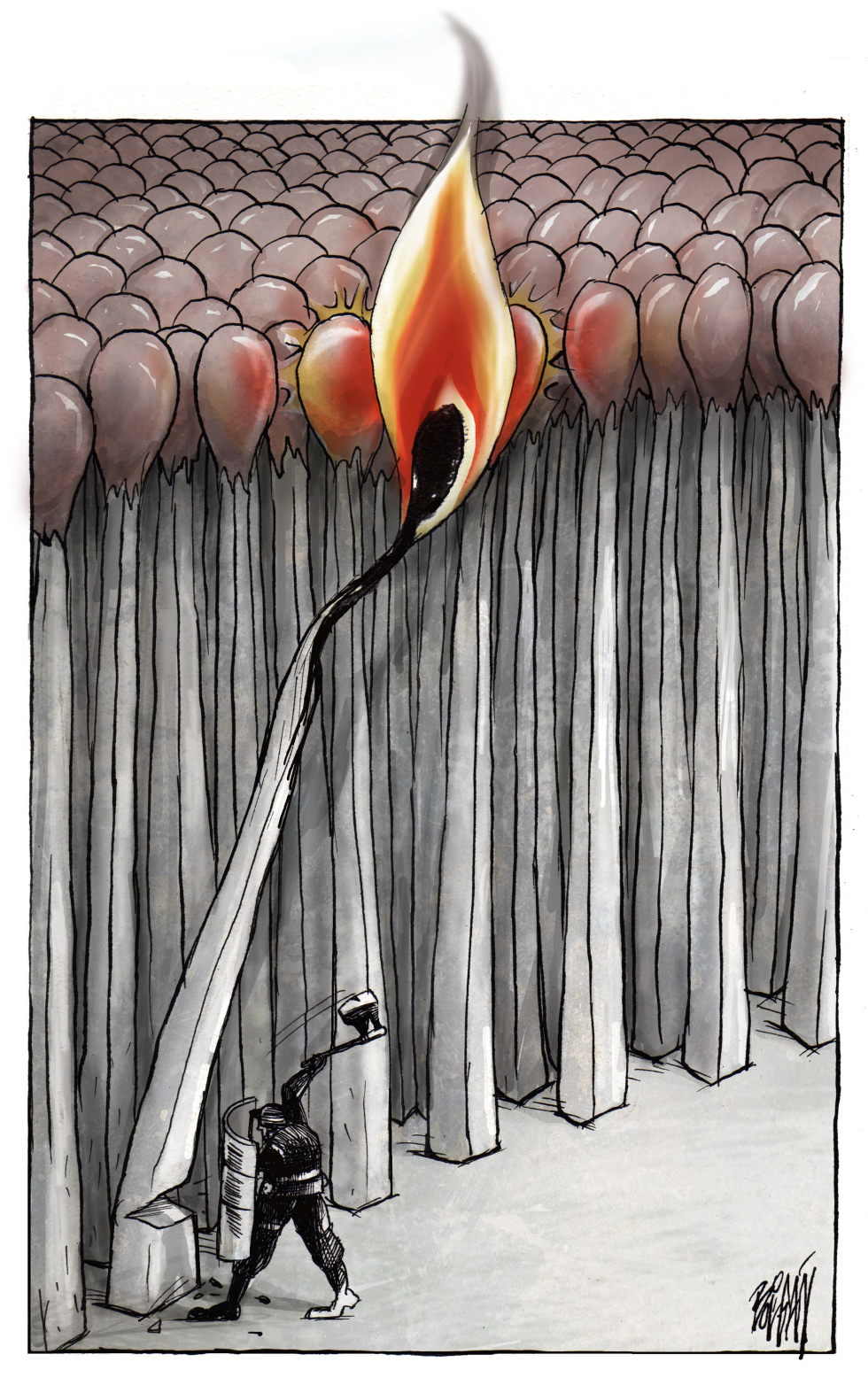 L represión y la chispa /