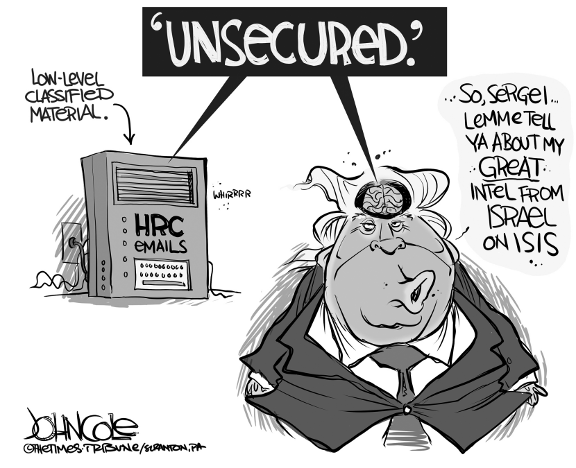 Unsecured brain BW