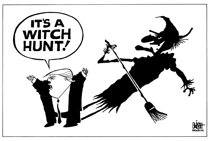 TRUMP'S WITCH HUNT, B/W