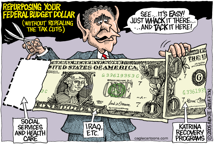 Bush Repurposes the Budget -- COLOR