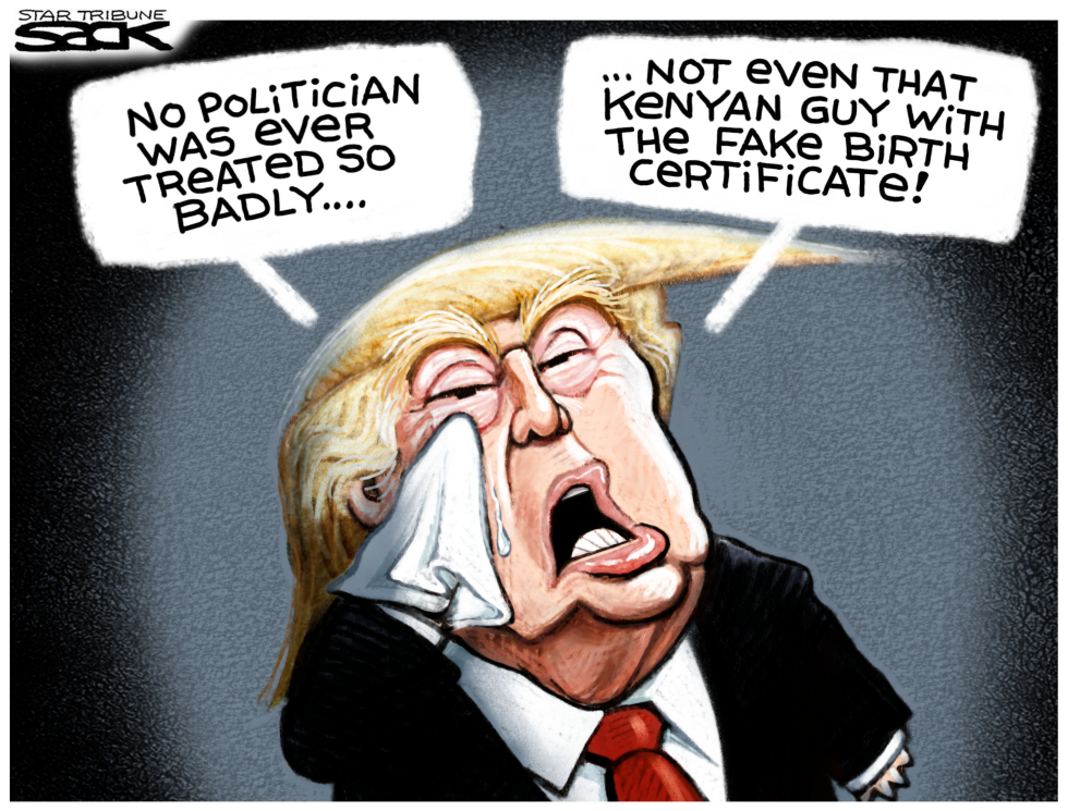  CRYBABY TRUMP by Steve Sack