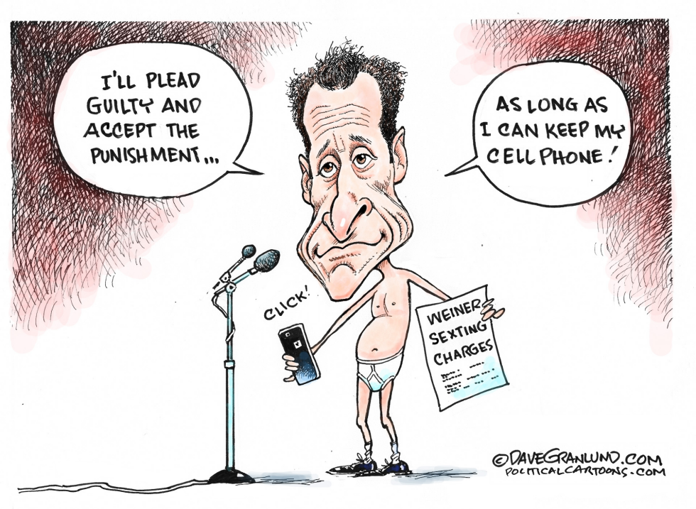  WEINER PLEADS GUILTY by Dave Granlund