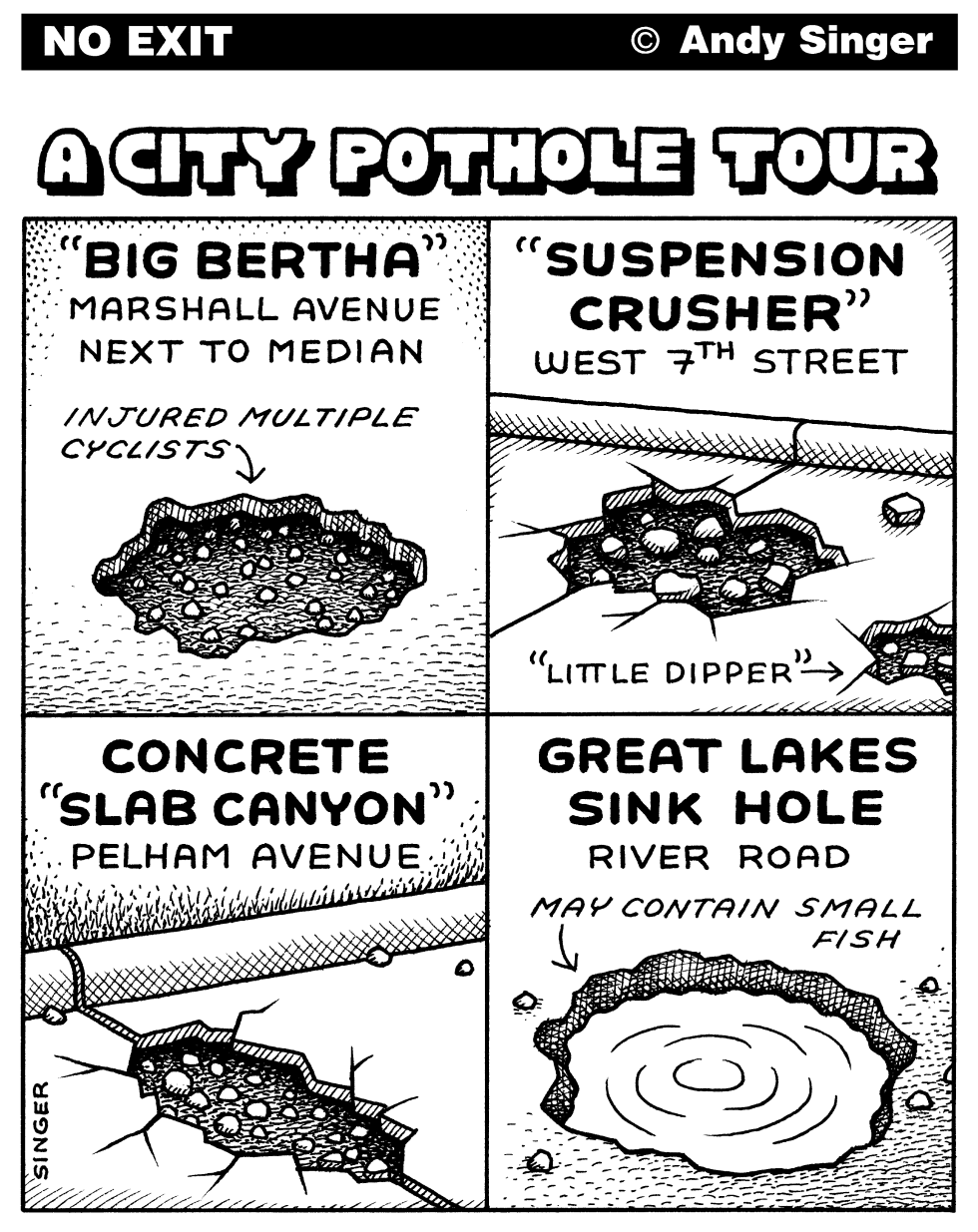 City Pothole Tour
