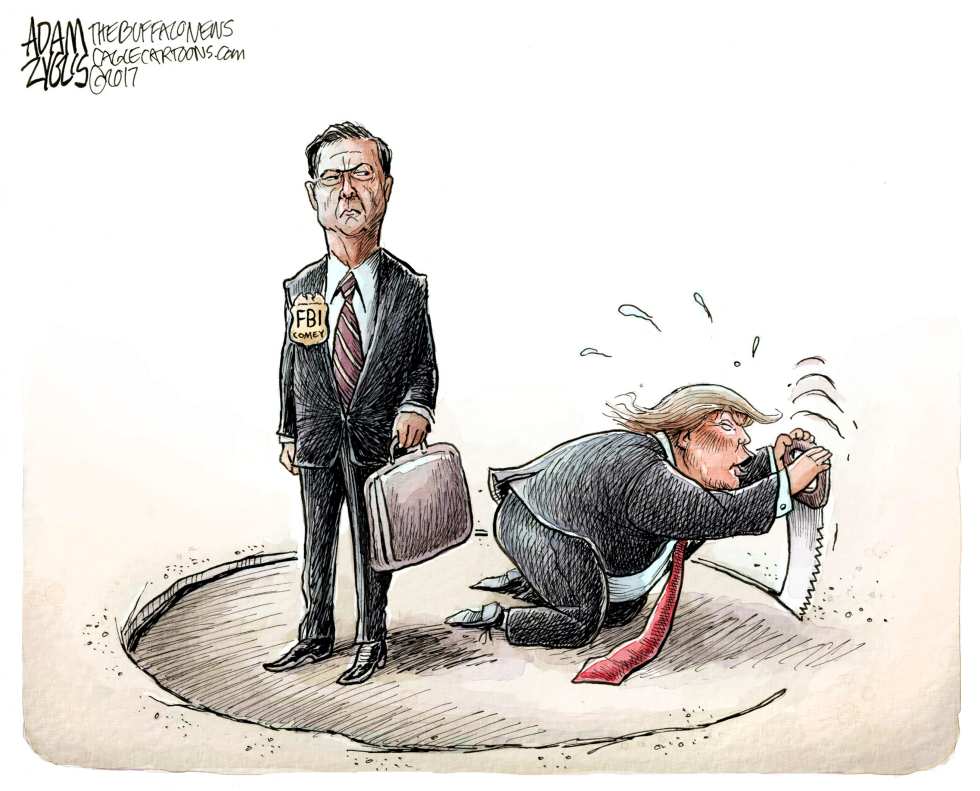  COMEY MEMO by Adam Zyglis